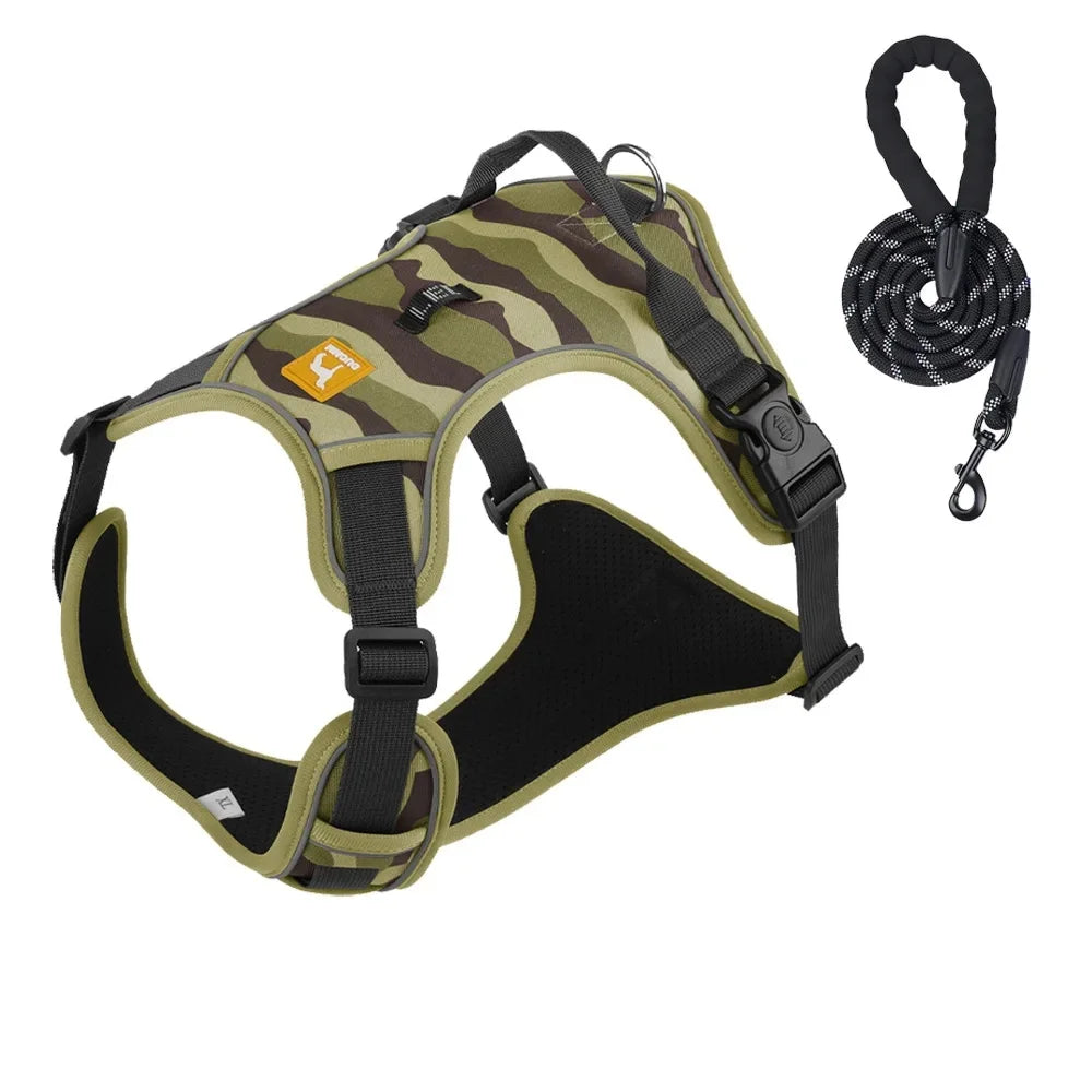 Durable Dog Leash and Reflective Harness