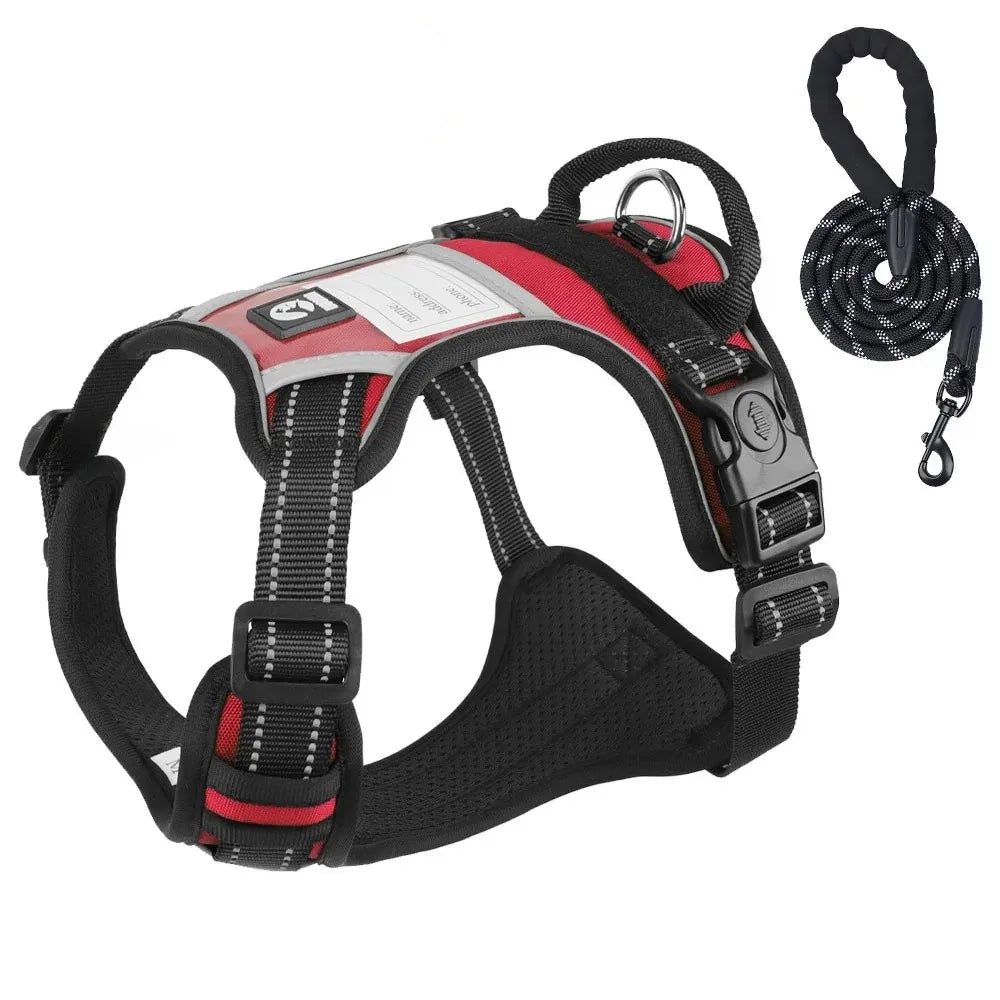 Durable Dog Leash and Reflective Harness