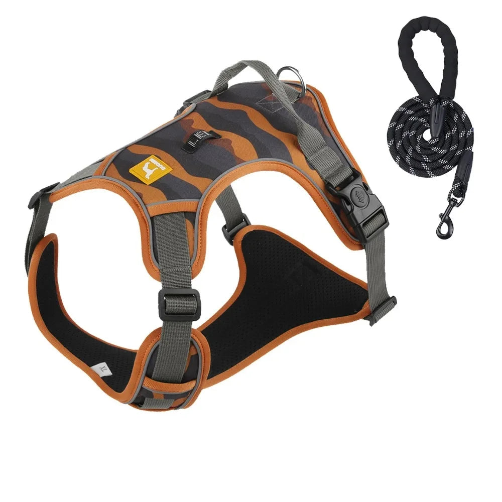 Durable Dog Leash and Reflective Harness